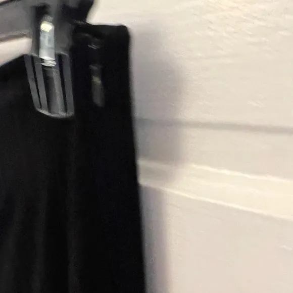 Black velvet skirt