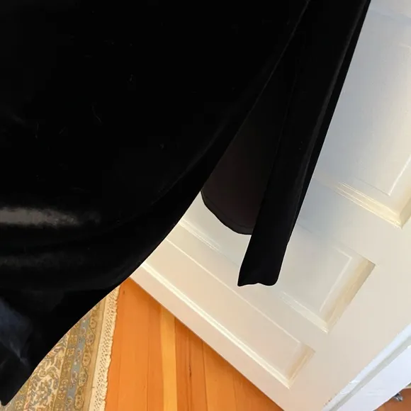 Black velvet skirt