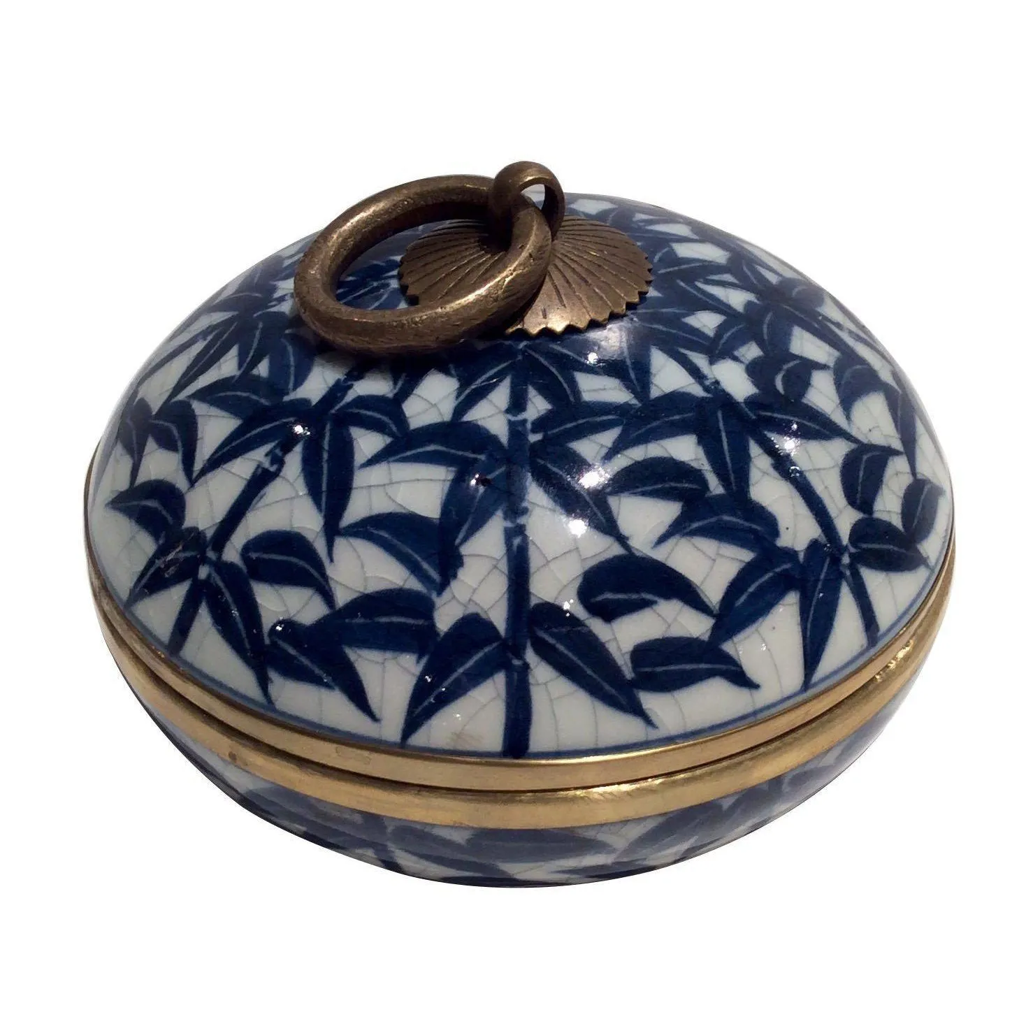 Blue & White Bamboo Convex Box
