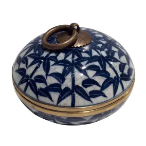 Blue & White Bamboo Convex Box