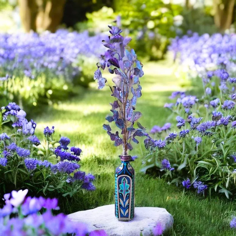 Blue Blossom Decorative Bottle