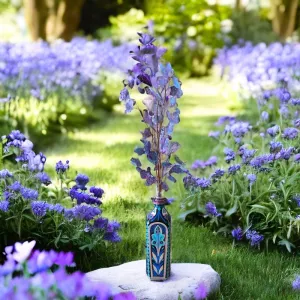 Blue Blossom Decorative Bottle
