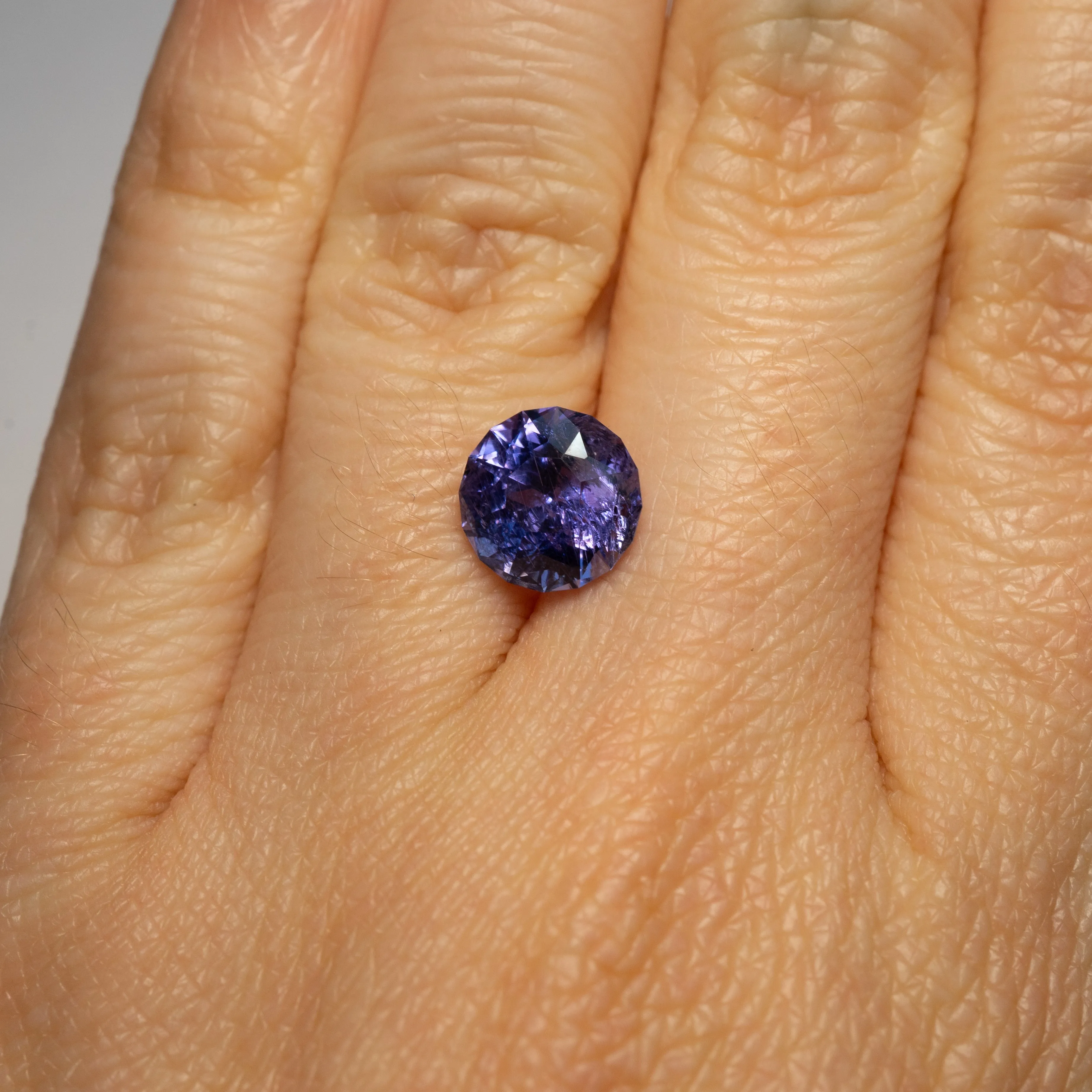 Blue-Violet Round Brilliant Sapphire | 3.54ct | Tanzania Origin, Fair Trade