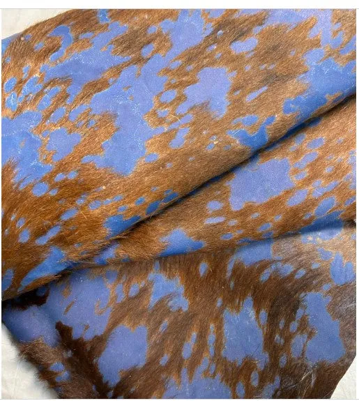 Blue Wash on Cowhide Sheets | 12"x12", 12"x18", 12"x24" Precuts Leather Sheets