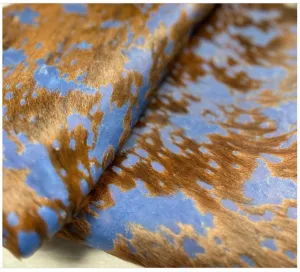 Blue Wash on Cowhide Sheets | 12"x12", 12"x18", 12"x24" Precuts Leather Sheets