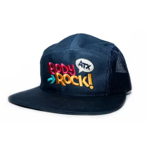 Body Rock ATX 5 Panel Trucker Snapback (Navy)