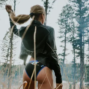 BONDI AQUA BOTTOM // BLACK & INDIGO