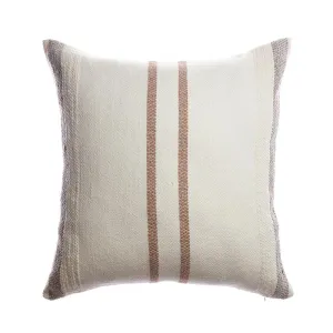 Border Grey Stripes Square Pillow