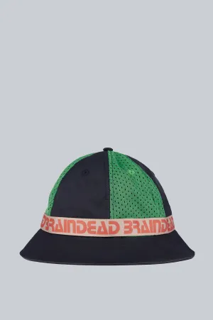 BRAIN DEAD VISION MESH PANELED BUCKET NAVY MULTI