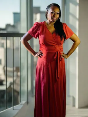 Brandi Flowy Wrap Dress