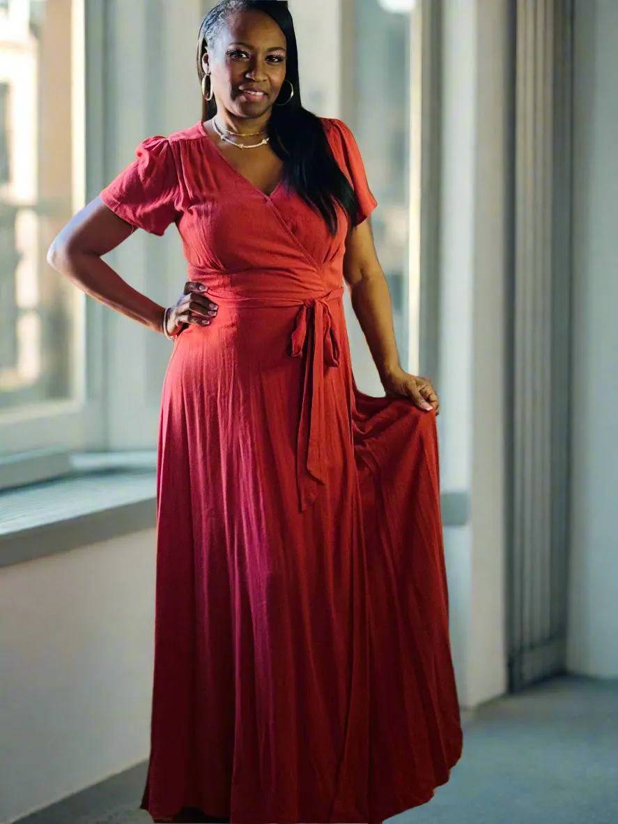 Brandi Flowy Wrap Dress