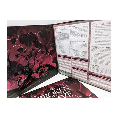 Broken Weave RPG Gamemaster's Screen   The Titan's March Adventure