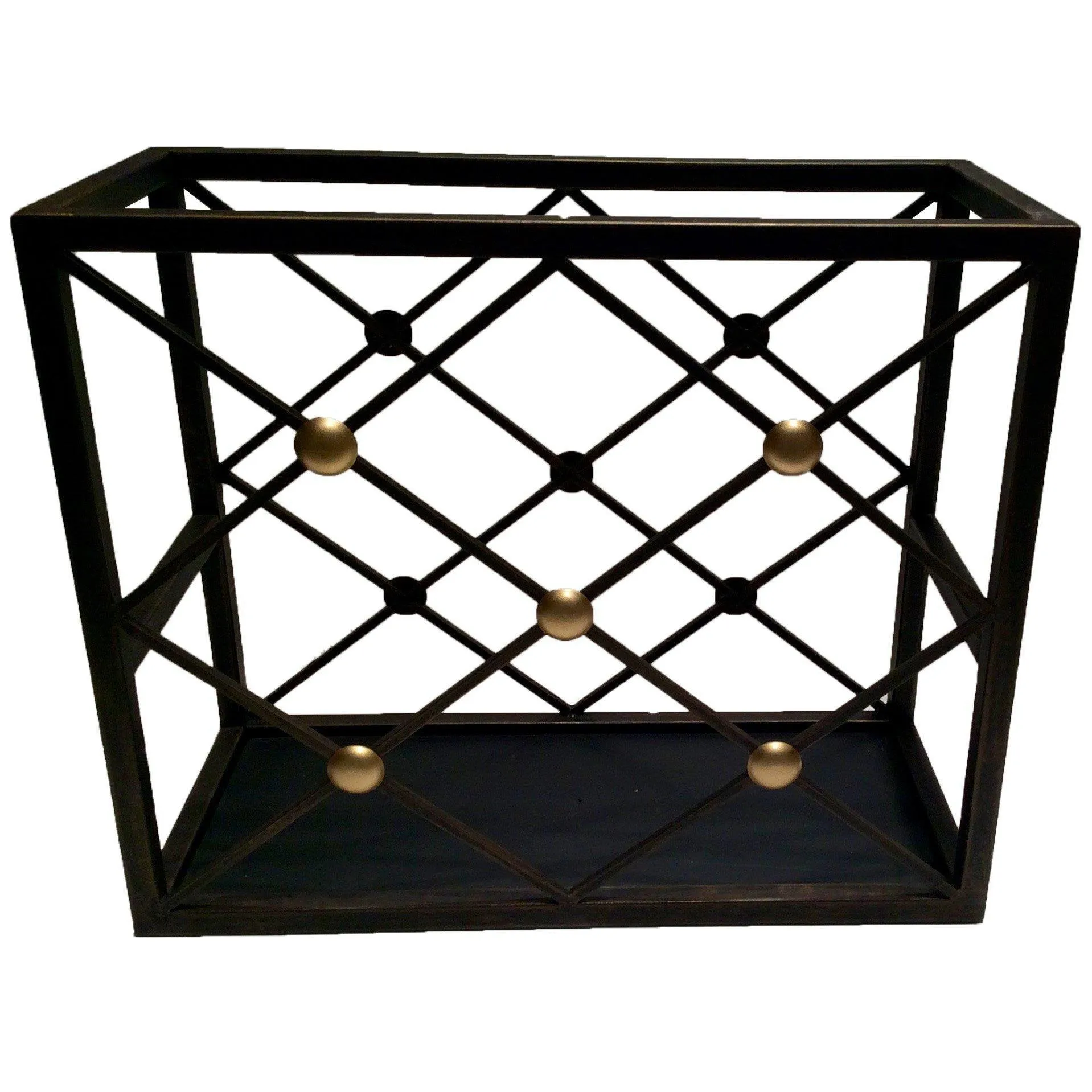 Bronze Button Magazine Rack