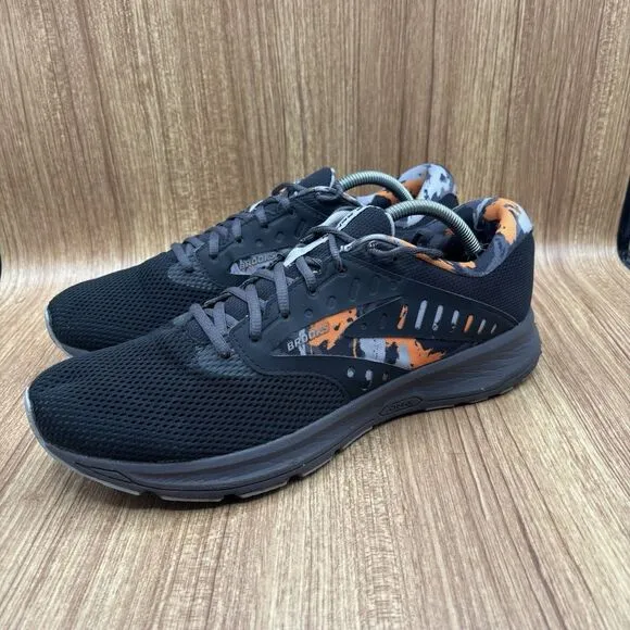 Brooks Range 2 Men Black/Grey/Orange Running 1103751D005 Size 11.5 D