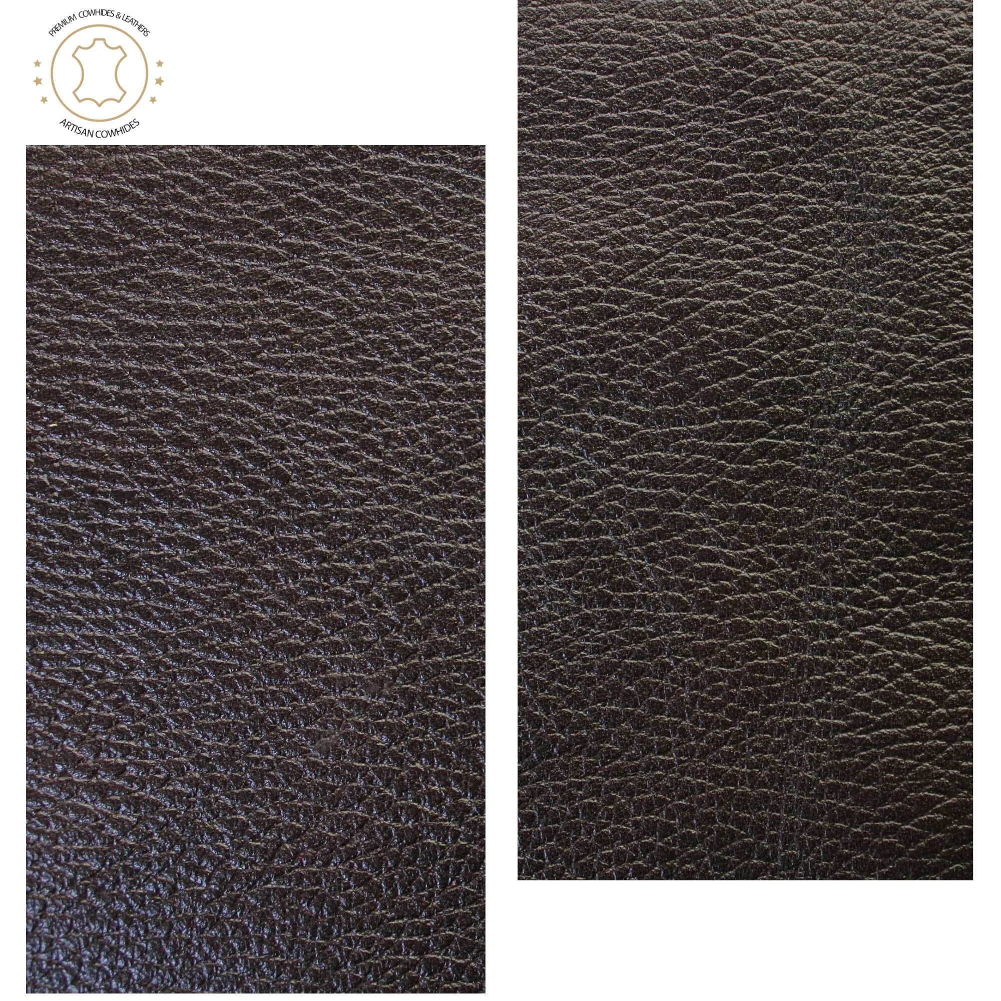 Brown Cowhide LEATHER PRE CUT Pieces | 12"x12" Precuts Sheets for Crafts