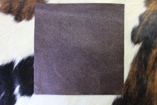 Brown Cowhide LEATHER PRE CUT Pieces | 12"x12" Precuts Sheets for Crafts