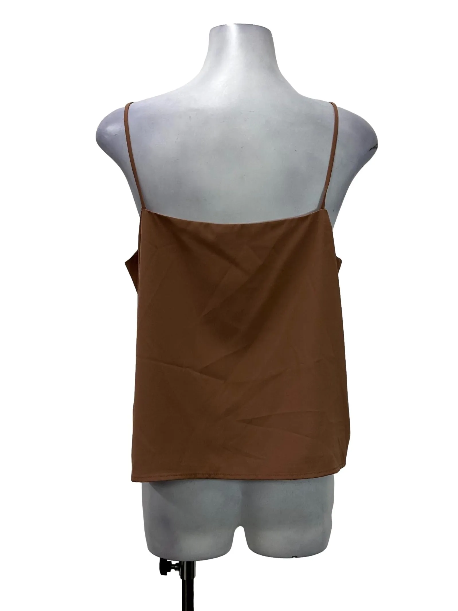 Brown Flowy Tank Top