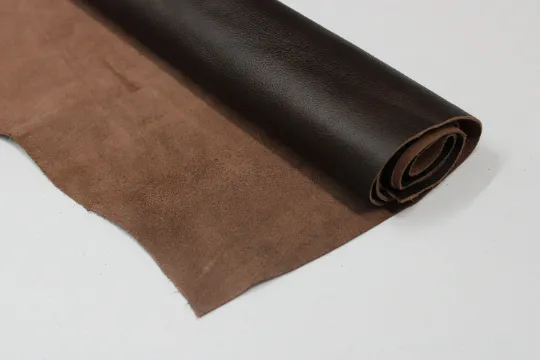 Brown West Chocolate Cowhide leather PRE CUT Pieces | 12"x12", 12"x18", 12"x24" Precuts Sheets for Crafts
