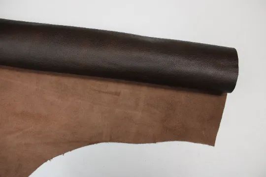 Brown West Chocolate Cowhide leather PRE CUT Pieces | 12"x12", 12"x18", 12"x24" Precuts Sheets for Crafts