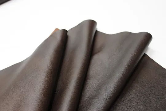 Brown West Chocolate Cowhide leather PRE CUT Pieces | 12"x12", 12"x18", 12"x24" Precuts Sheets for Crafts