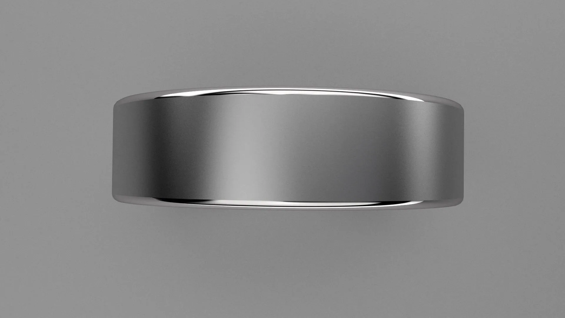 Brushed Sterling Silver 6mm Interior Fluted Wedding Band