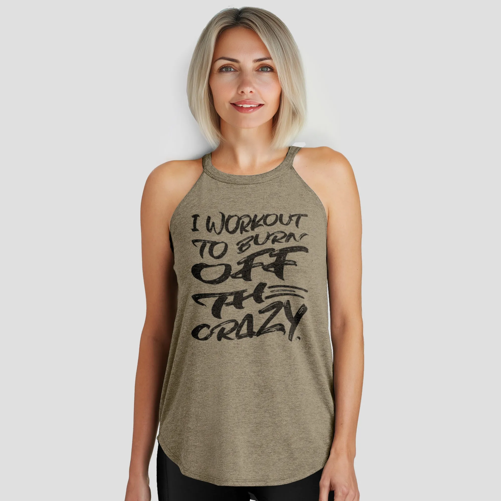 Burn Off the Crazy Rocker Tank Top