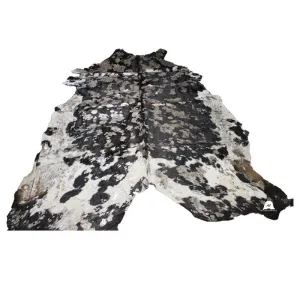 Butterfly Print  on  black & white COWHIDE -90x86 INCHES - Premium Cowhide