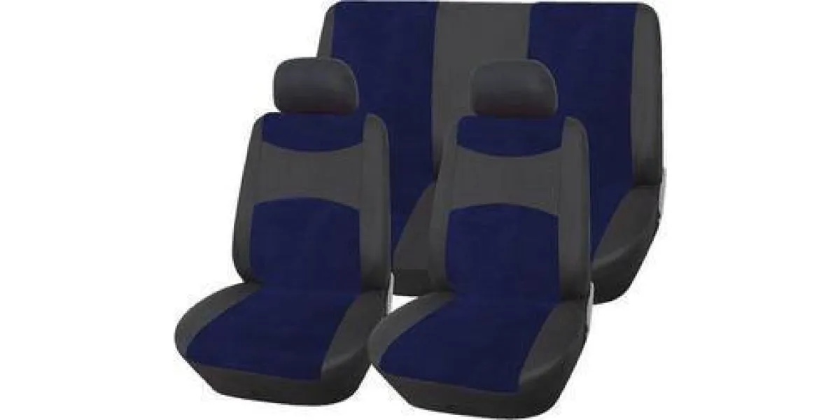Car Seat Cover Car Seat Cover Set 11Pc Black/Navy