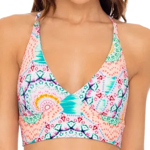 CARIBBEAN KISSES - Halter Cross Back Bustier Top