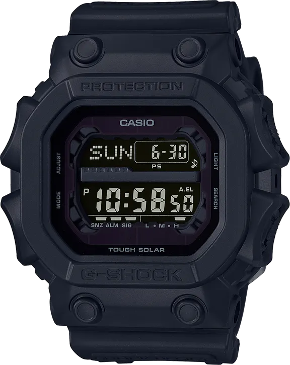 Casio G-Shock Extra Large Square Face Tough Solar Full Black Basic GX-56BB-1