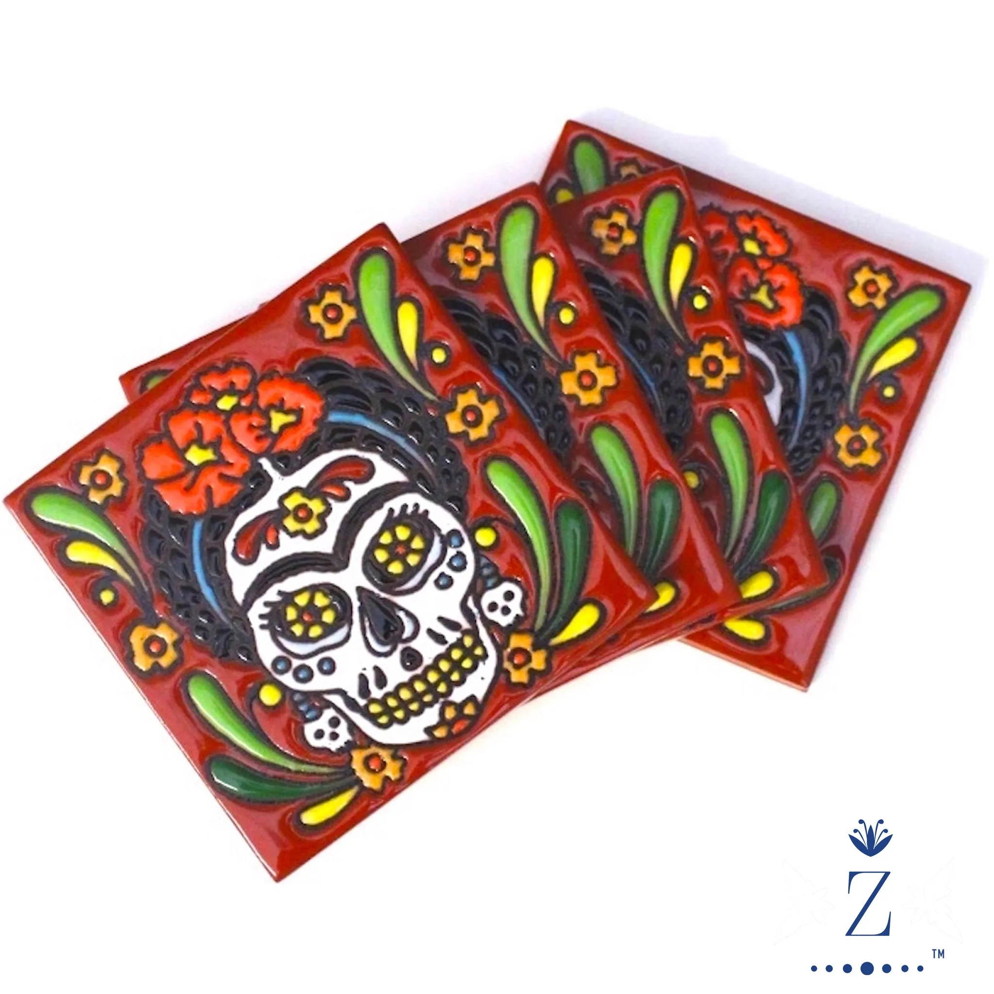 Ceramic Coaster set | Frida Catrina.