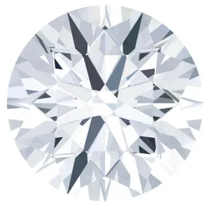 Certified Round Fire & Brilliance Loose Moissanite Stone - 3.00 Carats - F Color - VS1 Clarity