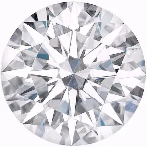 Certified Round Hearts & Arrows Forever One Charles & Colvard Loose Moissanite Stone - 2.50 Carat - D Color - VVS1 Clarity