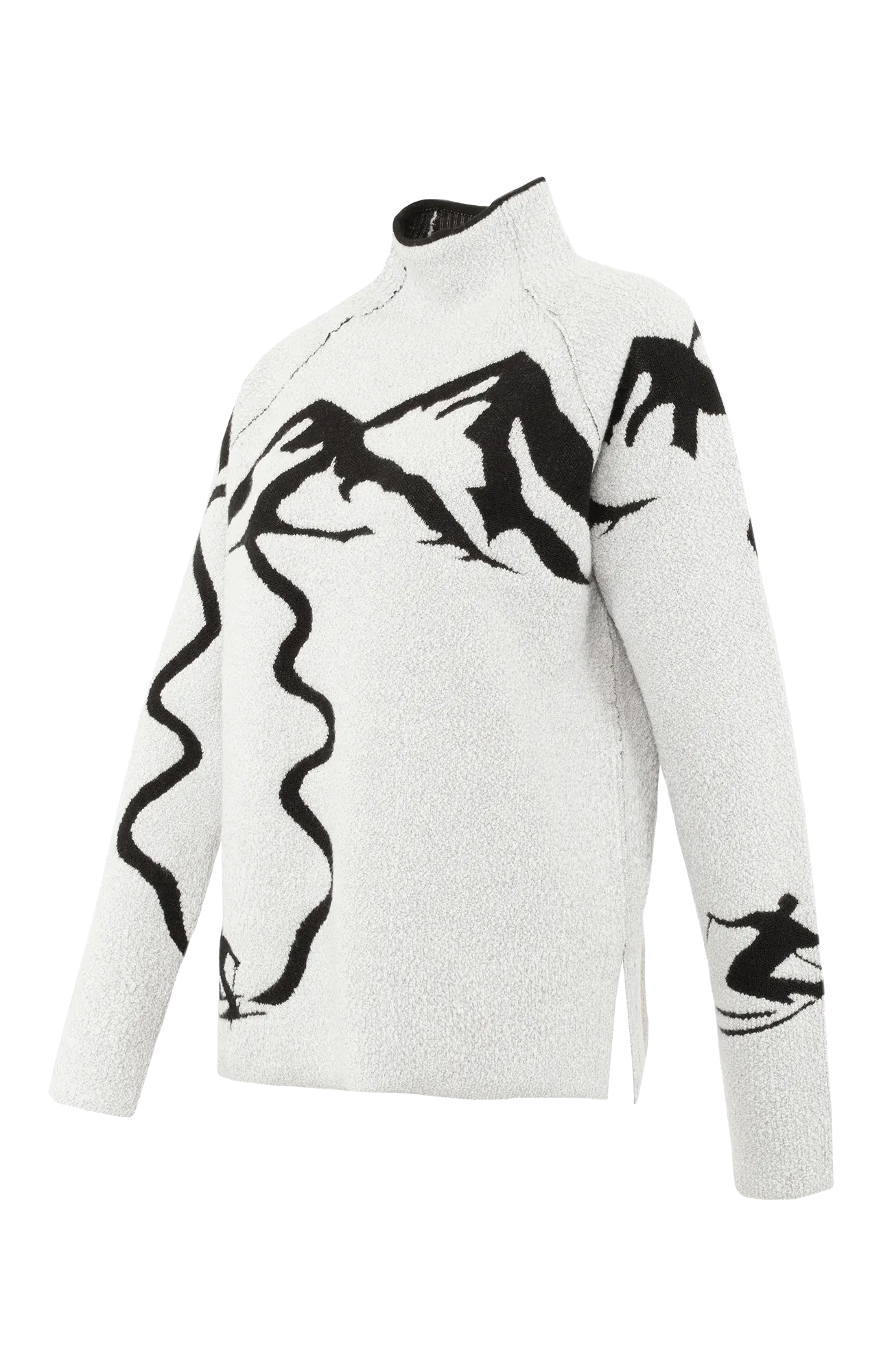 Chatel Sweater With Ski Track Motif W