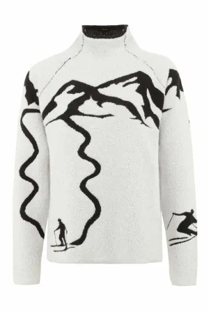 Chatel Sweater With Ski Track Motif W