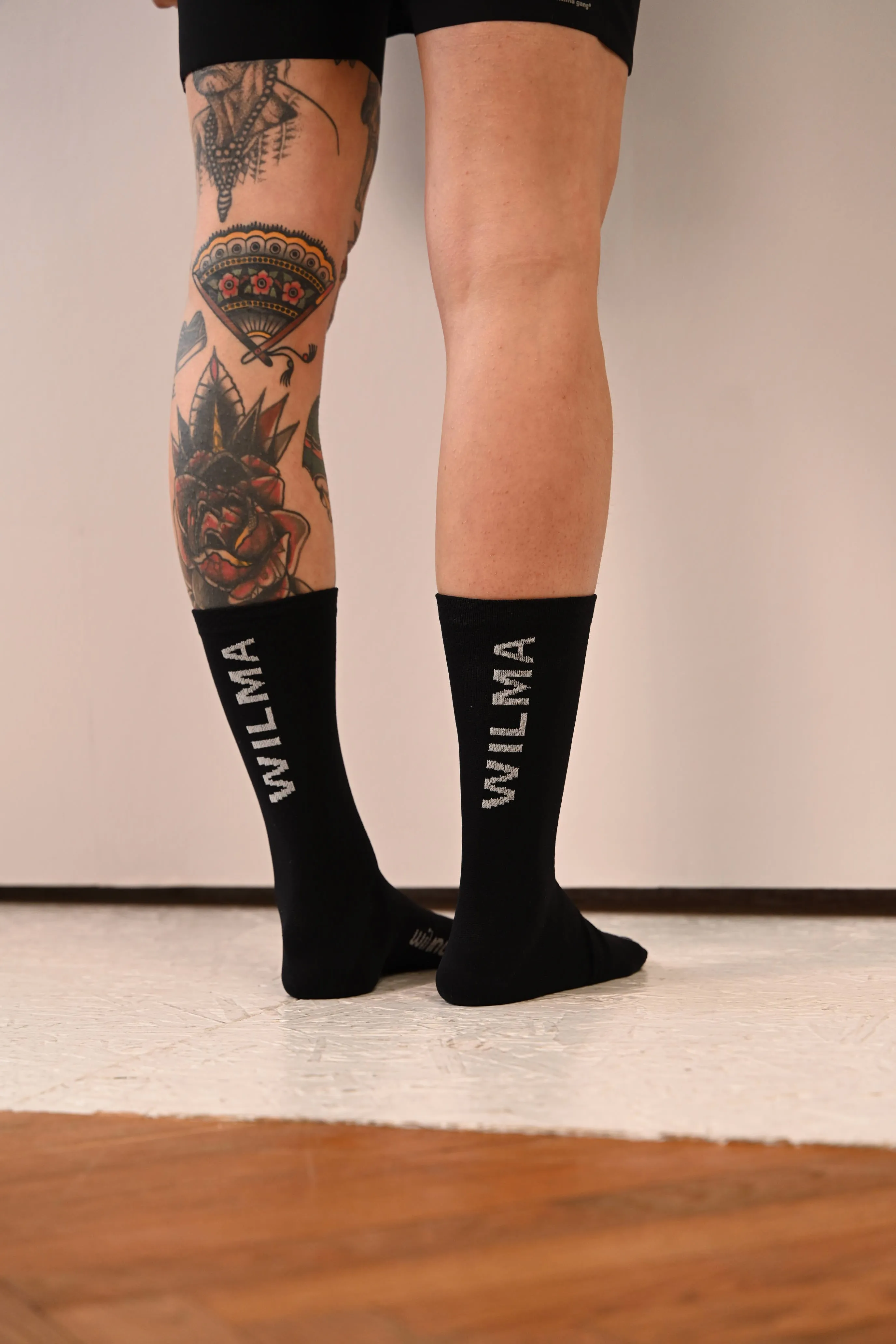 Chaussettes noire/écru - Rollande