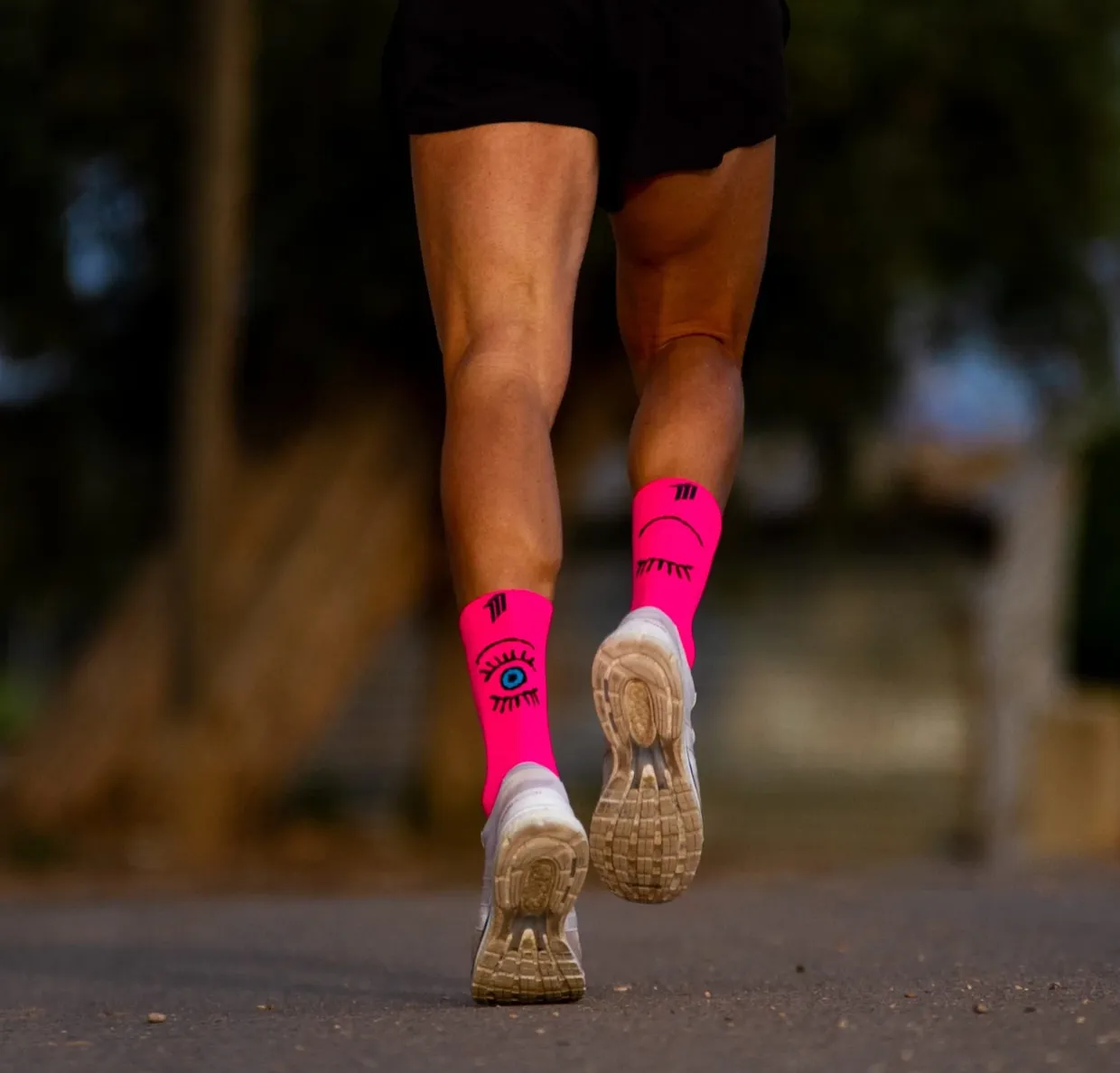 Chaussettes running Sporcks EYES PINK