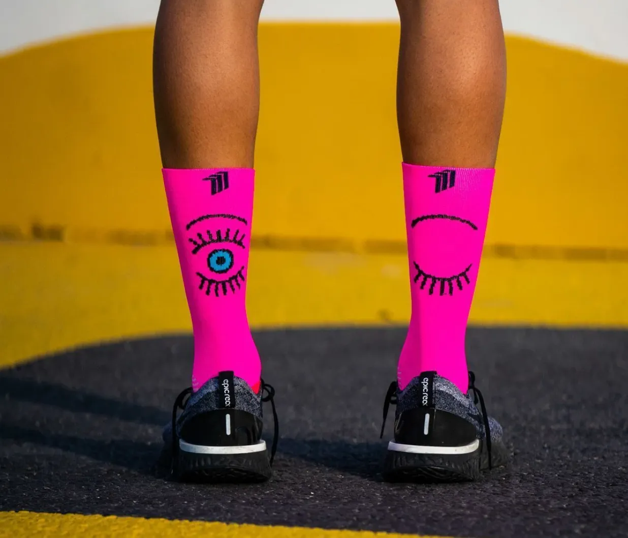 Chaussettes running Sporcks EYES PINK