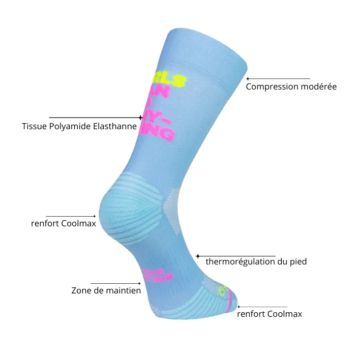 Chaussettes running Sporcks EYES PINK