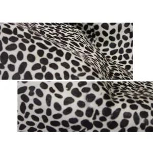 Cheetah Print on Off White  Cowhide PRE CUT Pieces | 12"x12", 12"x18", 12"x24" Precuts Sheets