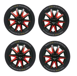 Citroen Jumpy Black Red Wheel Trims Covers (2016-2016)