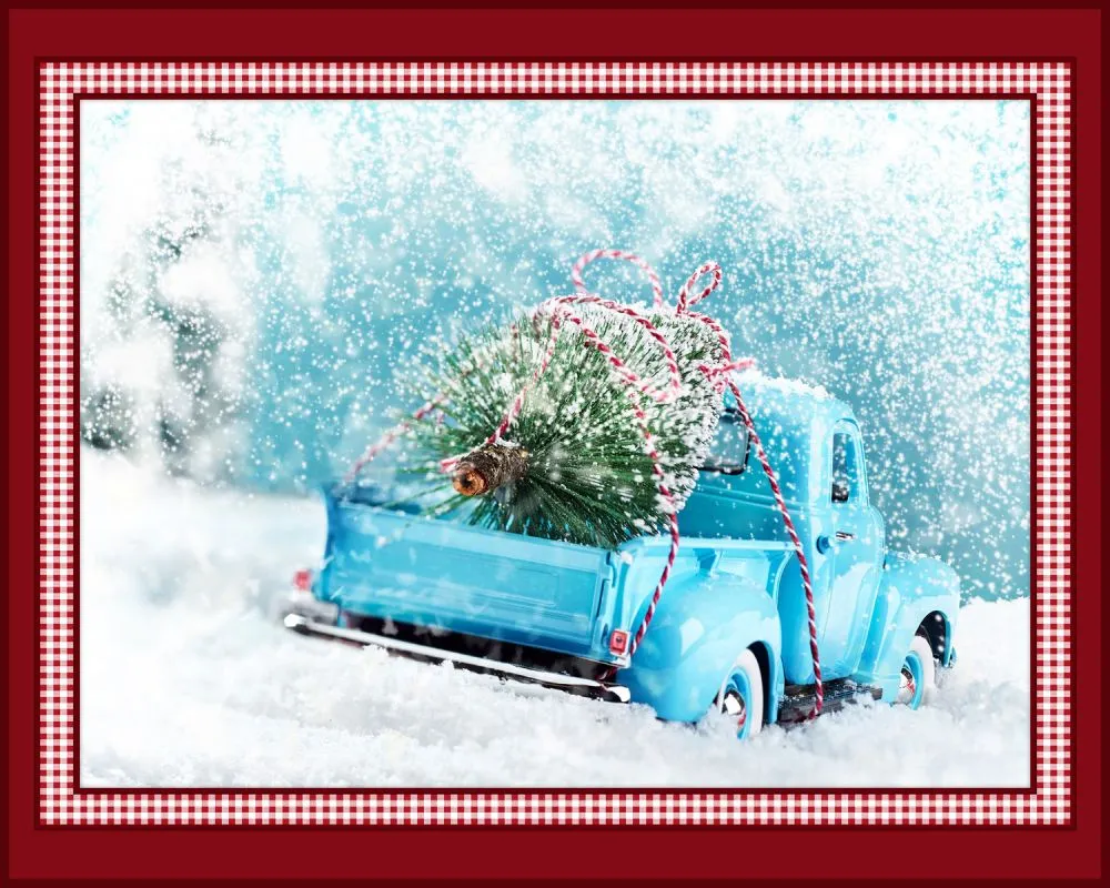 Classic Christmas Digital Truck Panel
