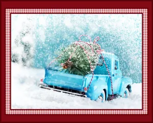 Classic Christmas Digital Truck Panel