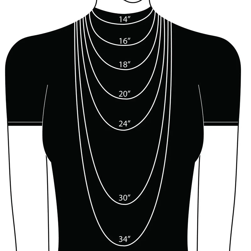 Classic Sterling Silver Created White Diamond Pendant Necklace