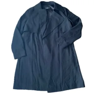 Club Monaco Flowy Long Black Coat