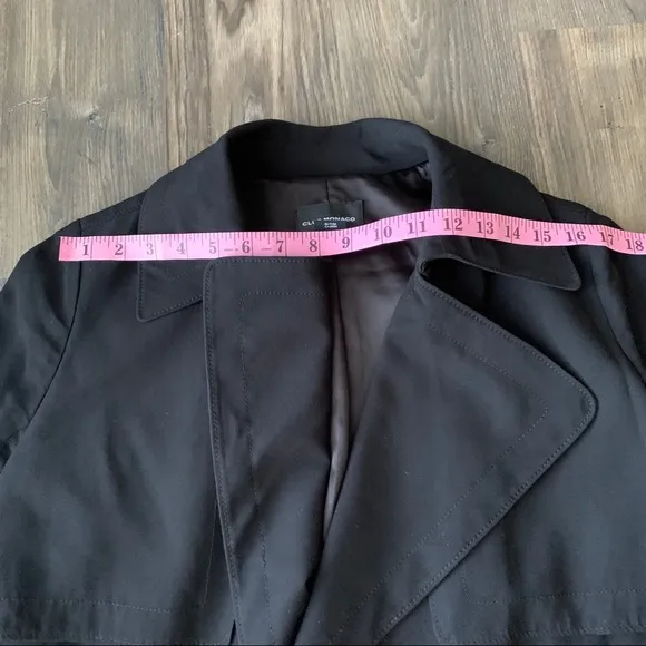Club Monaco Flowy Long Black Coat