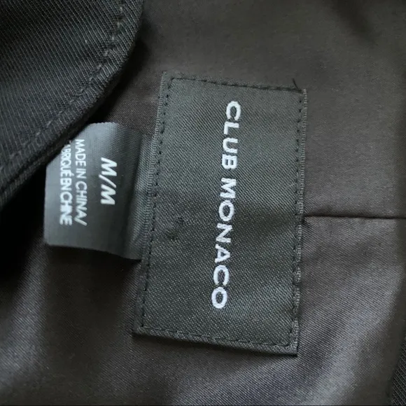 Club Monaco Flowy Long Black Coat