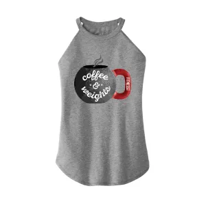 Coffee and Weights Rocker Tank Top