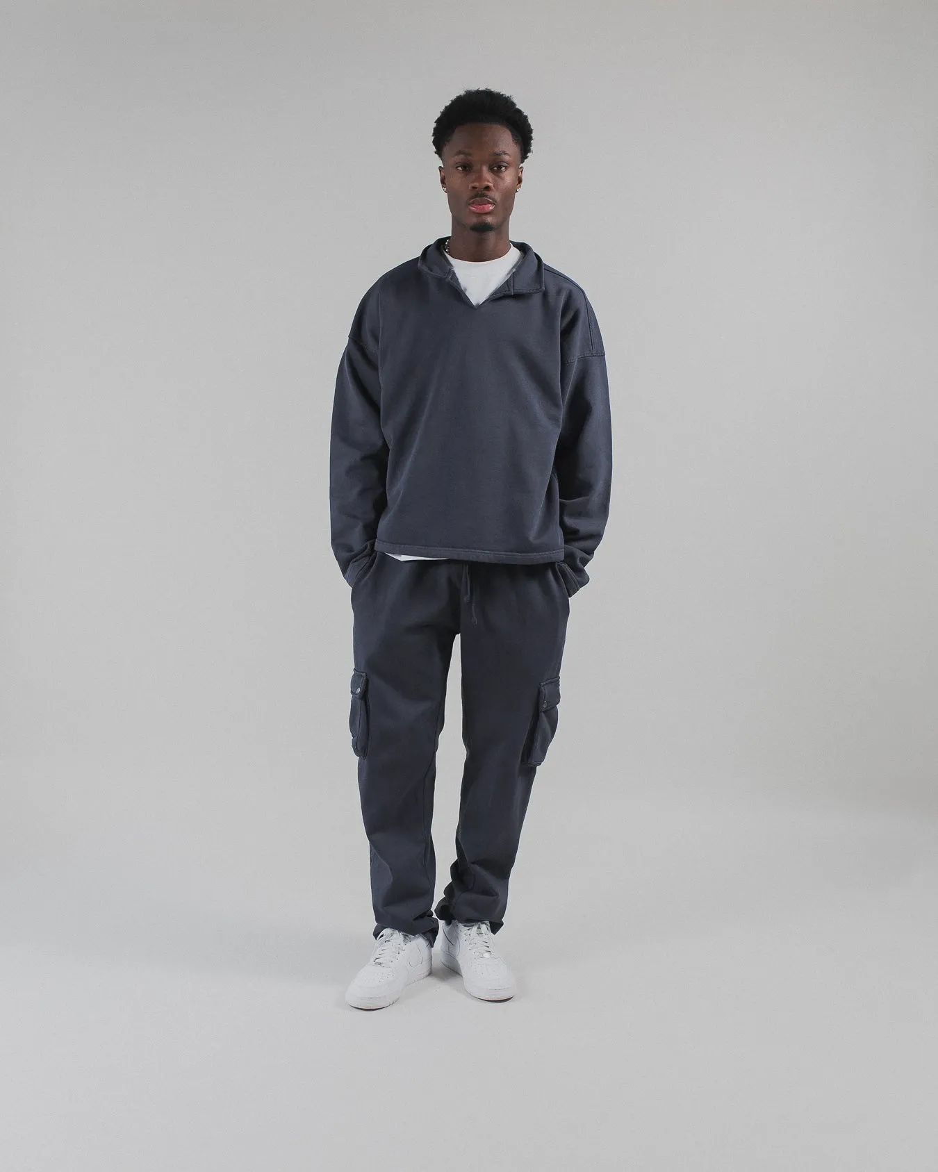 Collared Sweater - Vintage Navy