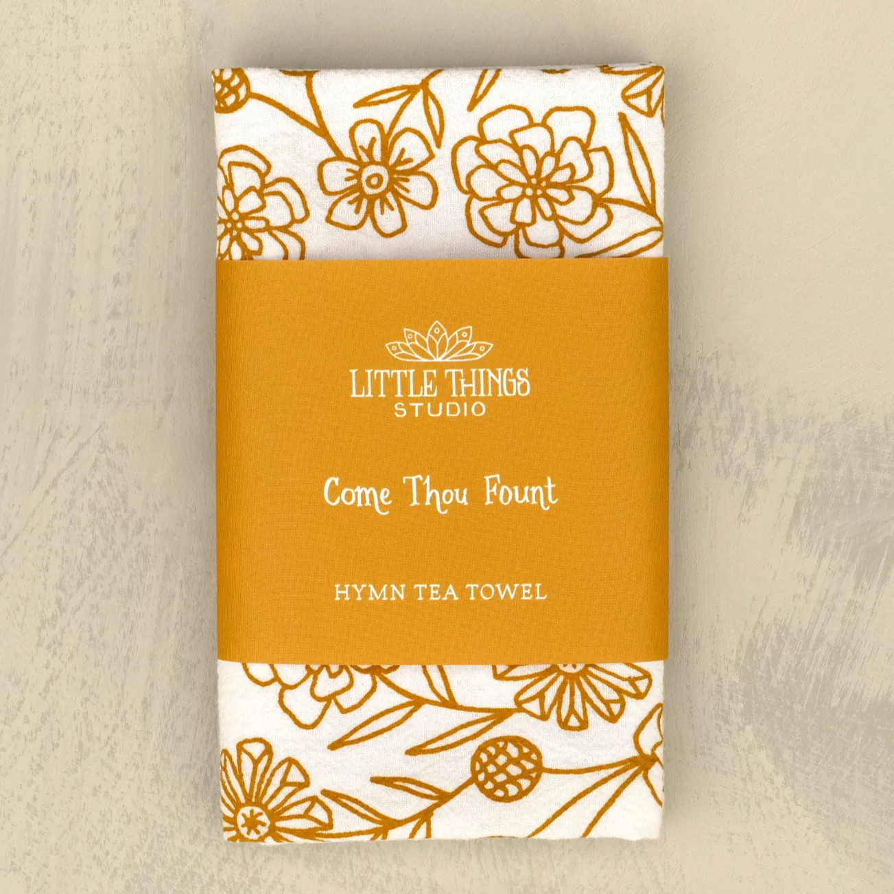 Come Thou Fount Hymn Tea Towel — 24" x 20"